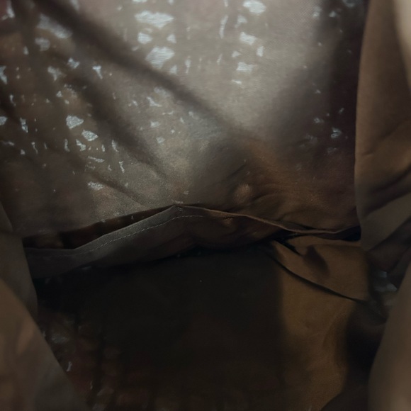 Vintage 1970s style handmade crocheted raffia handbag - Picture 7 of 9